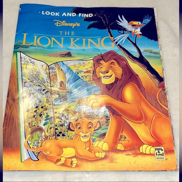 Lion King Look and Find Paperback Rare Vintage Activity Book - Picture 1 of 11